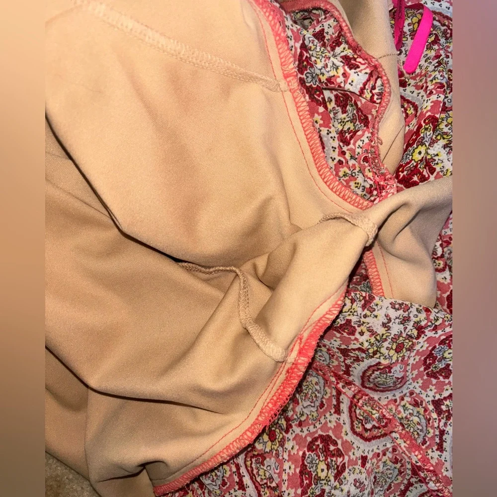 Betsey Johnson Pink Paisley Flutter-Sleeve Dress